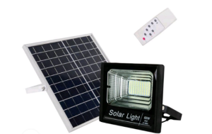 60w solar floodlight with solar panel