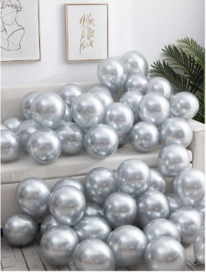 Silver metallic Balloons